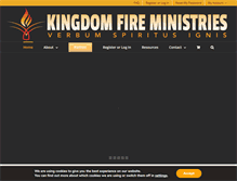 Tablet Screenshot of kingdomfireministries.org